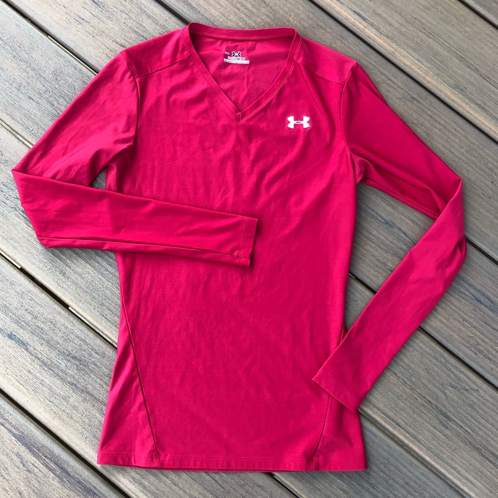 Red Long Sleeve UNDER ARMOUR Tee